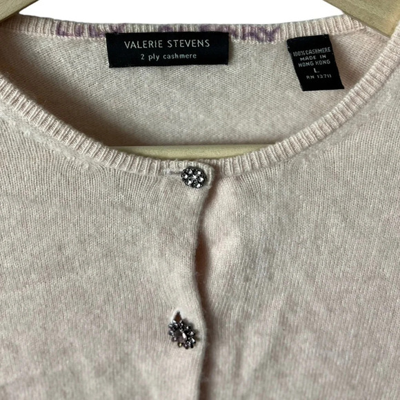 Valerie Steven’s • Pink Cashmere Cardigan - Picture 3 of 5